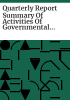 Quarterly_report_summary_of_activities_of_governmental_affairs_agents
