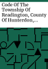 Code_of_the_Township_of_Readington__County_of_Hunterdon__State_of_New_Jersey