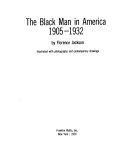 The_Black_man_in_America__1905-1932