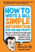 How_to_write___sell_simple_information_for_fun_and_profit
