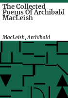 The_collected_poems_of_Archibald_MacLeish