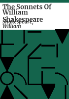 The_sonnets_of_William_Shakespeare