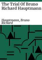 The_trial_of_Bruno_Richard_Hauptmann