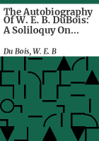 The_autobiography_of_W__E__B__DuBois