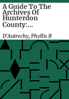 A_guide_to_the_archives_of_Hunterdon_County